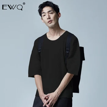 EWQ / 2020 autumn Fashion New Men's Tops Trend Japanese Style Round Neck Short Sleeve Pleated T-shirt Male casual 9Y468
EWQ / 2020 autumn Fashion New Men's Tops Trend Japanese Style Round Neck Short Sleeve Pleated T-shirt Male casual 9Y468