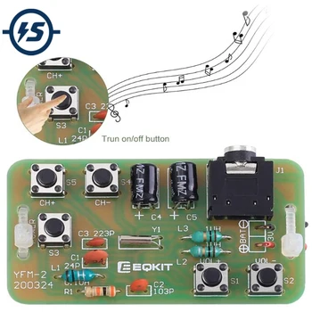 DIY Kit FM Stereo Radio Module Adjustable 76-108MHz Wireless Receiver DC 3V Radio Practice Kit
DIY Kit FM Stereo Radio Module Adjustable 76-108MHz Wireless Receiver DC 3V Radio Practice Kit