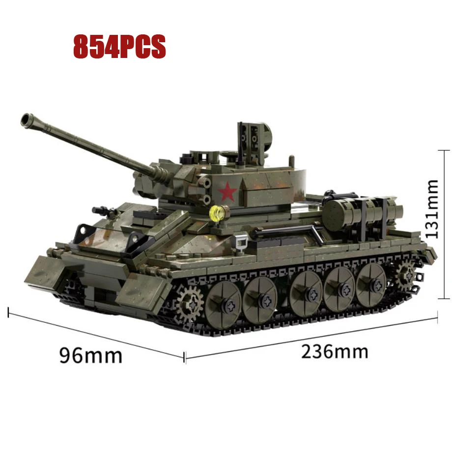 world war Soviet Union 1:36 scale army action figures mega block ww2 T-34/85 Medium Tank building bricks toys for boys gifts 
world war Soviet Union 1:36 scale army action figures mega block ww2 T-34/85 Medium Tank building bricks toys for boys gifts