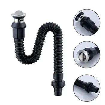 Stainless Steel Drain Pipe Set Glue-free Rubber Plumbing Hose Flexible Retractable Sink Basin Water Drain Pipe
Stainless Steel Drain Pipe Set Glue-free Rubber Plumbing Hose Flexible Retractable Sink Basin Water Drain Pipe