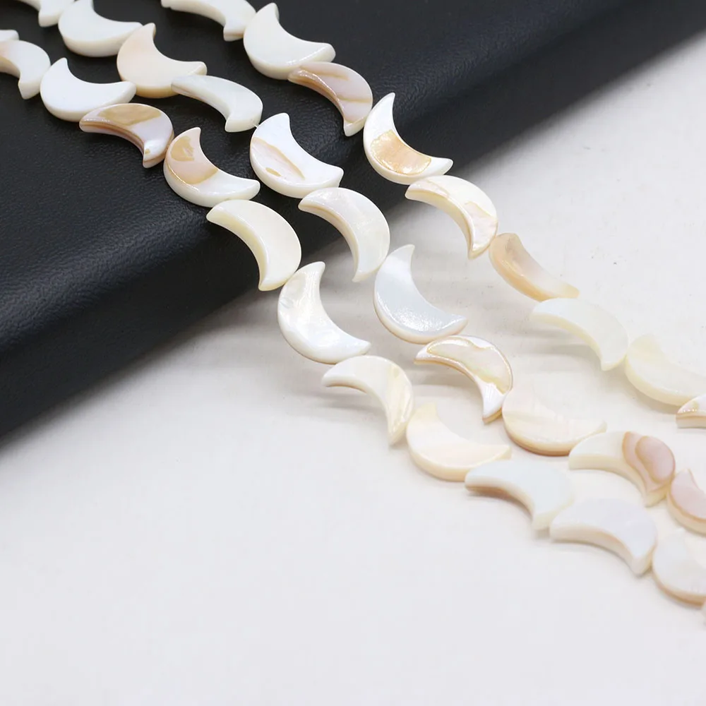 Natural Freshwater Moon Shape Mother Of Pearl Shell Loose Spacer Beads For Jewelry Making DIY Necklace Size 10x15mm 8x12mm
Natural Freshwater Moon Shape Mother Of Pearl Shell Loose Spacer Beads For Jewelry Making DIY Necklace Size 10x15mm 8x12mm