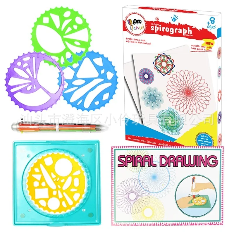 

New Style Flexible Spirograph Children Flexible Ruler Multi-functional Drawing Template Students Stationery Picture Tool