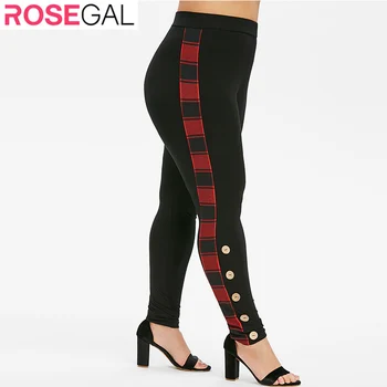 ROSEGAL Plus Size Buttoned Plaid Trim Skinny Pants 2019 Winter Women's Elastic High Waist Active Wear Ladies Pencil Pants Trouse
ROSEGAL Plus Size Buttoned Plaid Trim Skinny Pants 2019 Winter Women's Elastic High Waist Active Wear Ladies Pencil Pants Trouse