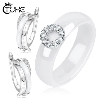 Ceramic Rings Plus Cubic Zirconia Women Jewelry Sets Made by Ceramic Earrings Rings Sets For Wedding Jewelry Gift Engagement
Ceramic Rings Plus Cubic Zirconia Women Jewelry Sets Made by Ceramic Earrings Rings Sets For Wedding Jewelry Gift Engagement
