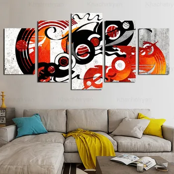 Abstract Series Black Red Circle Element Living Room Canvas Painting Home Decoration Decorative Painting Five-Piece Art Painting
Abstract Series Black Red Circle Element Living Room Canvas Painting Home Decoration Decorative Painting Five-Piece Art Painting
