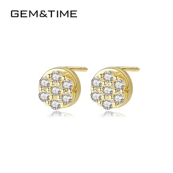 Gem&Time Brand Real 14K Gold Stud Earrings for Women Fine Jewelry AU585 Cute Girls Party Dating 14K Yellow Gold Earrings E14026 
Gem&Time Brand Real 14K Gold Stud Earrings for Women Fine Jewelry AU585 Cute Girls Party Dating 14K Yellow Gold Earrings E14026