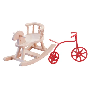 12th Rocking Horse and Metal Tricycle Bike for Baby Room Life Scene Decor
12th Rocking Horse and Metal Tricycle Bike for Baby Room Life Scene Decor