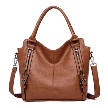 Vintage Soft PU Leather Large Handbags Solid Color Women Shoulder Bags Designer Ladies Tote Bag Crossbody Bags for Women bolsos
Vintage Soft PU Leather Large Handbags Solid Color Women Shoulder Bags Designer Ladies Tote Bag Crossbody Bags for Women bolsos