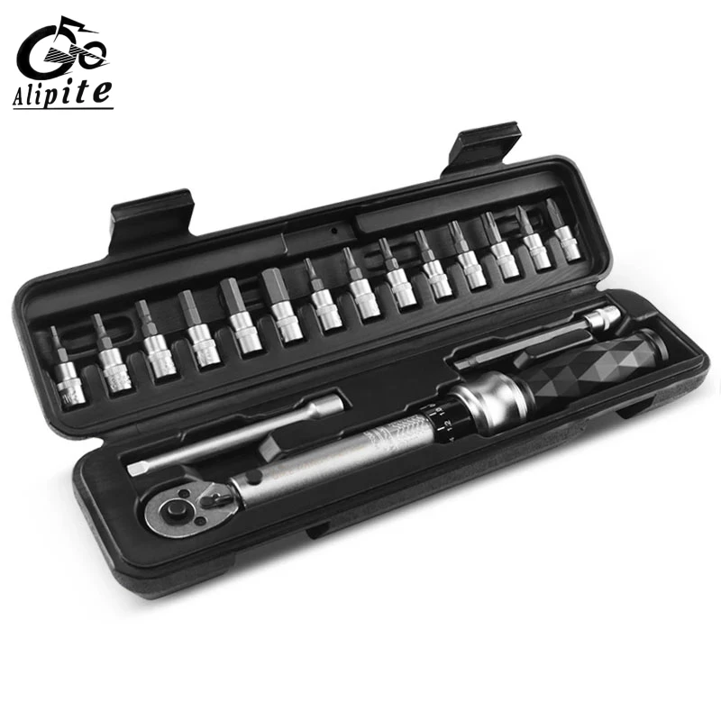 MTB 1-25 NM Ratchet Torque Wrench Kit Bicycle Repair Hex Key Tool Set Multi-function Road Bike Wrench Allen Bit Tools
MTB 1-25 NM Ratchet Torque Wrench Kit Bicycle Repair Hex Key Tool Set Multi-function Road Bike Wrench Allen Bit Tools