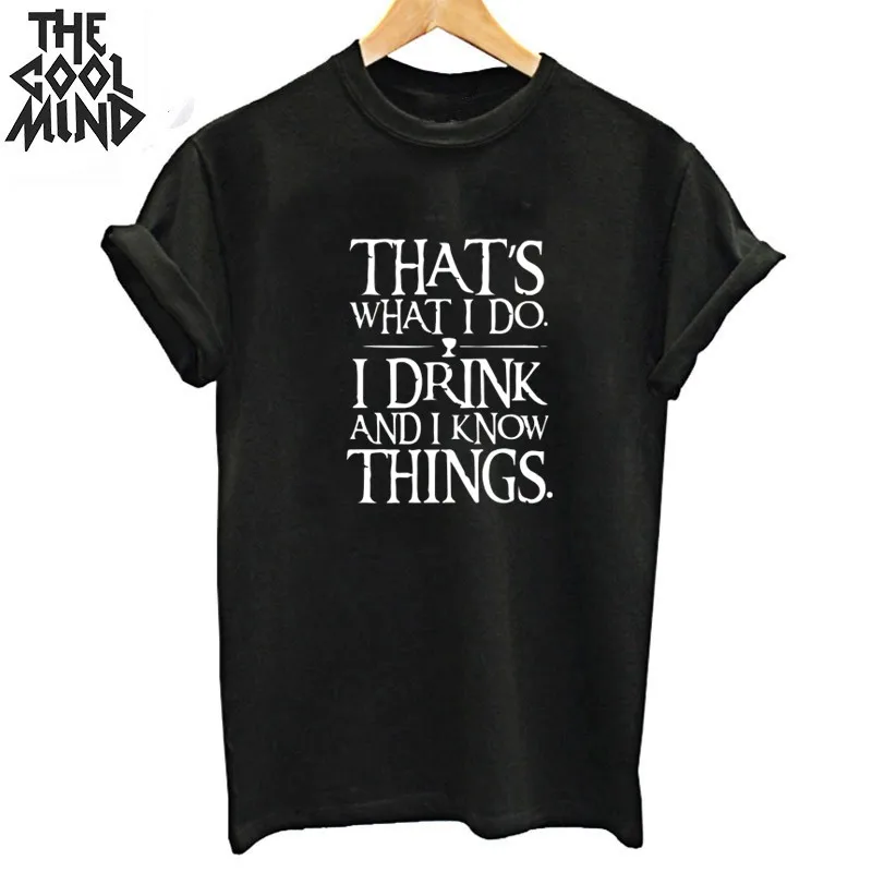 COOLMIND 100% cotton o-neck short sleeve that's what I do I drink and I know things print women T shirt loose women tshirt tees
COOLMIND 100% cotton o-neck short sleeve that's what I do I drink and I know things print women T shirt loose women tshirt tees
