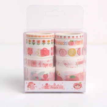 10 pcs/Pack Delicious Peach Washi tape Set Cute DIY Decoration Sticker Scrapbooking Adhesive Masking Tape stationery gift
10 pcs/Pack Delicious Peach Washi tape Set Cute DIY Decoration Sticker Scrapbooking Adhesive Masking Tape stationery gift