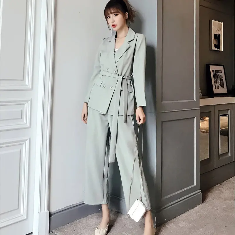 HziriP Brief Chic 2019 New Autumn Office Ladies Sashes Solid OL Blazers + Vintage Casual Ankle Length Pants Set 2 Pieces Sets
HziriP Brief Chic 2019 New Autumn Office Ladies Sashes Solid OL Blazers + Vintage Casual Ankle Length Pants Set 2 Pieces Sets