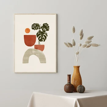 Botanical Abstract Painting Modern Mid Century Geometric Poster Burnt Orange Terracotta Boho Wall Art Canvas Print Bedroom Decor
Botanical Abstract Painting Modern Mid Century Geometric Poster Burnt Orange Terracotta Boho Wall Art Canvas Print Bedroom Decor