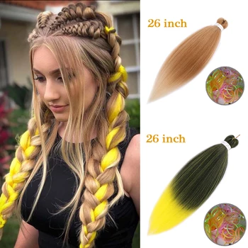AILIADE 26 Inch Braiding Hair Extensions Jumbo Crochet Braids Synthetic Hair style Pure Blonde Pink Green
AILIADE 26 Inch Braiding Hair Extensions Jumbo Crochet Braids Synthetic Hair style Pure Blonde Pink Green