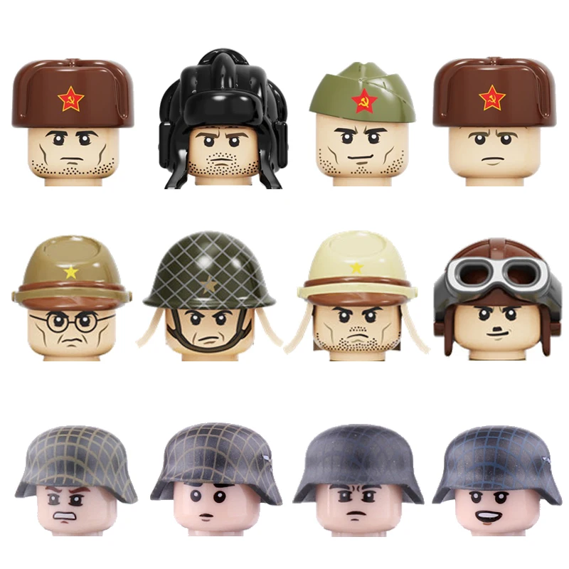 WW2 Army Soldiers Figures Building Blocks Military Army Soldiers Figures Helmet Weapons Accessories Bricks Toy For Children Gift
WW2 Army Soldiers Figures Building Blocks Military Army Soldiers Figures Helmet Weapons Accessories Bricks Toy For Children Gift