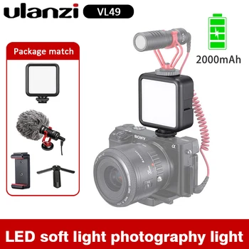 Ulanzi VL49 LED Video Light On Camera Photo Studio Lighting Hot Shoe 5600K LED Vlog Fill Light Lamp For Live YouTube Fill Light
Ulanzi VL49 LED Video Light On Camera Photo Studio Lighting Hot Shoe 5600K LED Vlog Fill Light Lamp For Live YouTube Fill Light