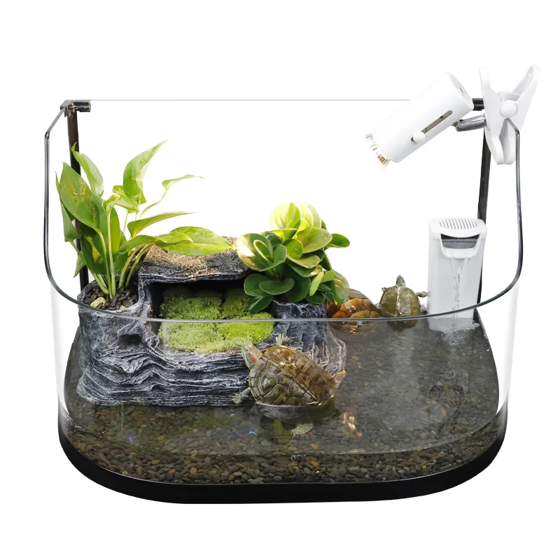 Turtle Jar Special Jar with Balcony Glass Villa Turtle Crocodiles Medium-sized Oversize Fish Tank Household Amphibious Jar
Turtle Jar Special Jar with Balcony Glass Villa Turtle Crocodiles Medium-sized Oversize Fish Tank Household Amphibious Jar