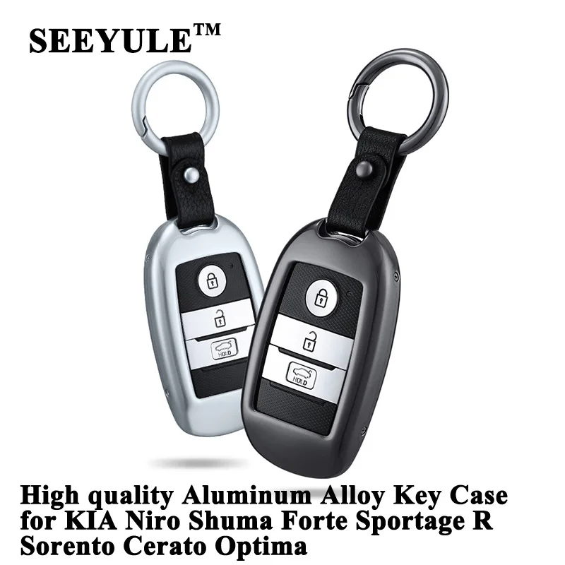 1pc SEEYULE Aluminum Alloy Car Key Case Cover Key Shell Storage Bag for KIA Niro Optima Forte Sportage R Sorento Cerato Shuma
1pc SEEYULE Aluminum Alloy Car Key Case Cover Key Shell Storage Bag for KIA Niro Optima Forte Sportage R Sorento Cerato Shuma
