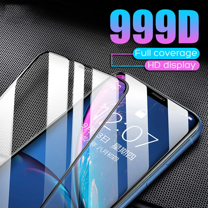 999D Full Cover Protective Glass For iPhone 11 Pro Max 7 8 X Screen Protector For iPhone 7 6 8 Plus XR XS Max 11 Glass Tempered
999D Full Cover Protective Glass For iPhone 11 Pro Max 7 8 X Screen Protector For iPhone 7 6 8 Plus XR XS Max 11 Glass Tempered