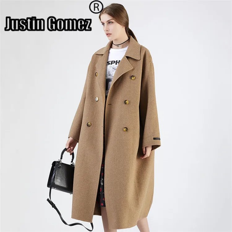 Modern Straight Oversize Loose Wool Coat Elegant Double-breasted Korean Winter Clothes Fall 2019 Fashion Clothes for Women
Modern Straight Oversize Loose Wool Coat Elegant Double-breasted Korean Winter Clothes Fall 2019 Fashion Clothes for Women
