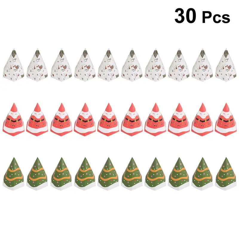30pcs christmas eve packaging gift box candy box