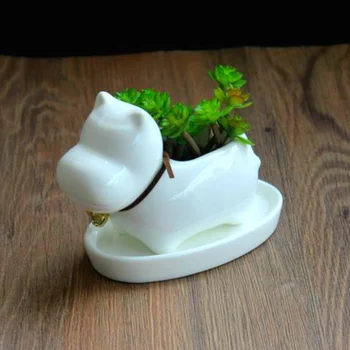 Cute Puppy Shape Flower Pot Planter Bonsai Gardening Potted Desktop Ceramic Vase Home Office Decor Garden Supplies Succulent Pot
Cute Puppy Shape Flower Pot Planter Bonsai Gardening Potted Desktop Ceramic Vase Home Office Decor Garden Supplies Succulent Pot