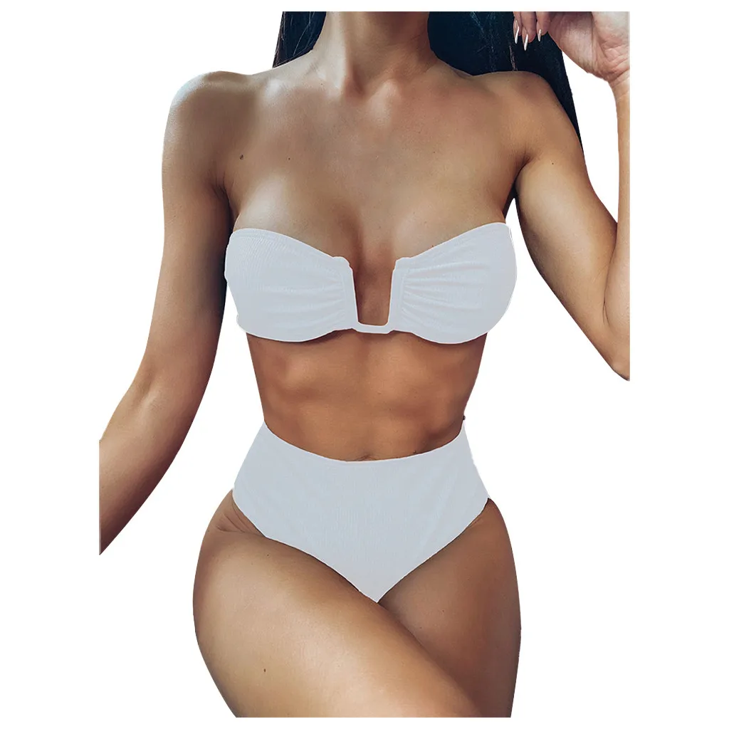 White Black Sexy Strapless Bikini High Waist Women's Bikini Solid Set Swimsuit Two Piece Brazilian Swimwear Beachwear L1211
White Black Sexy Strapless Bikini High Waist Women's Bikini Solid Set Swimsuit Two Piece Brazilian Swimwear Beachwear L1211