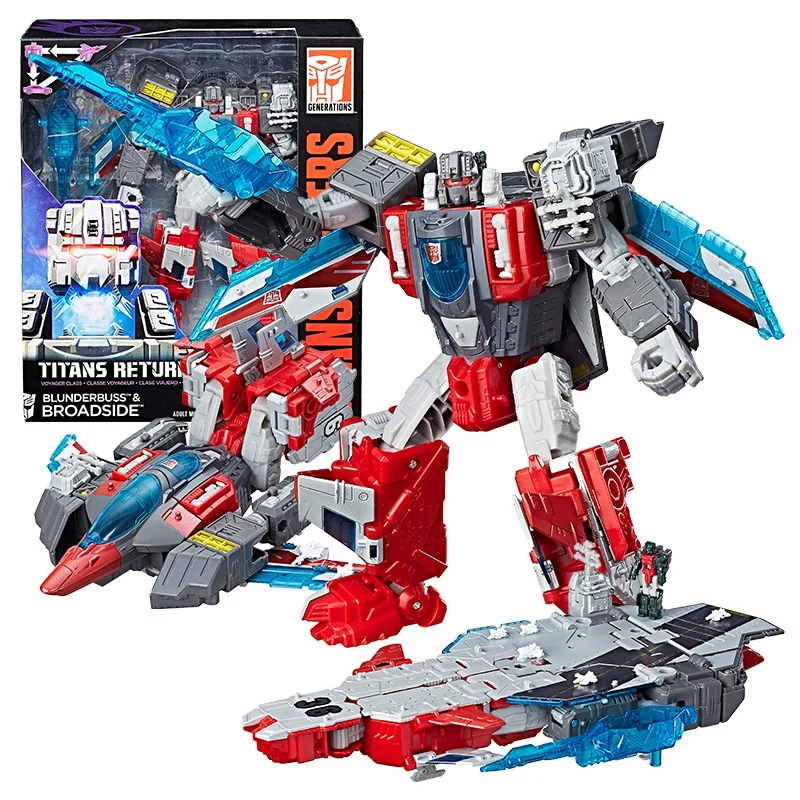 Transformation Generations Titans Return Voyager Class Broadside and Blunderbuss Action Figure Toys
Transformation Generations Titans Return Voyager Class Broadside and Blunderbuss Action Figure Toys