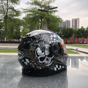Free Shipping Helmet Motorcycle Full Face Helmets Double Visor Racing Motocross Helmet Casco Motorbike Capacete 
Free Shipping Helmet Motorcycle Full Face Helmets Double Visor Racing Motocross Helmet Casco Motorbike Capacete