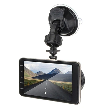 

4 Inch Front And Rear Dual Lens Driving Recorder Hd 1080P Car Vehicle Dvr Edr Dashcam With G-Sensor Rearview Functions