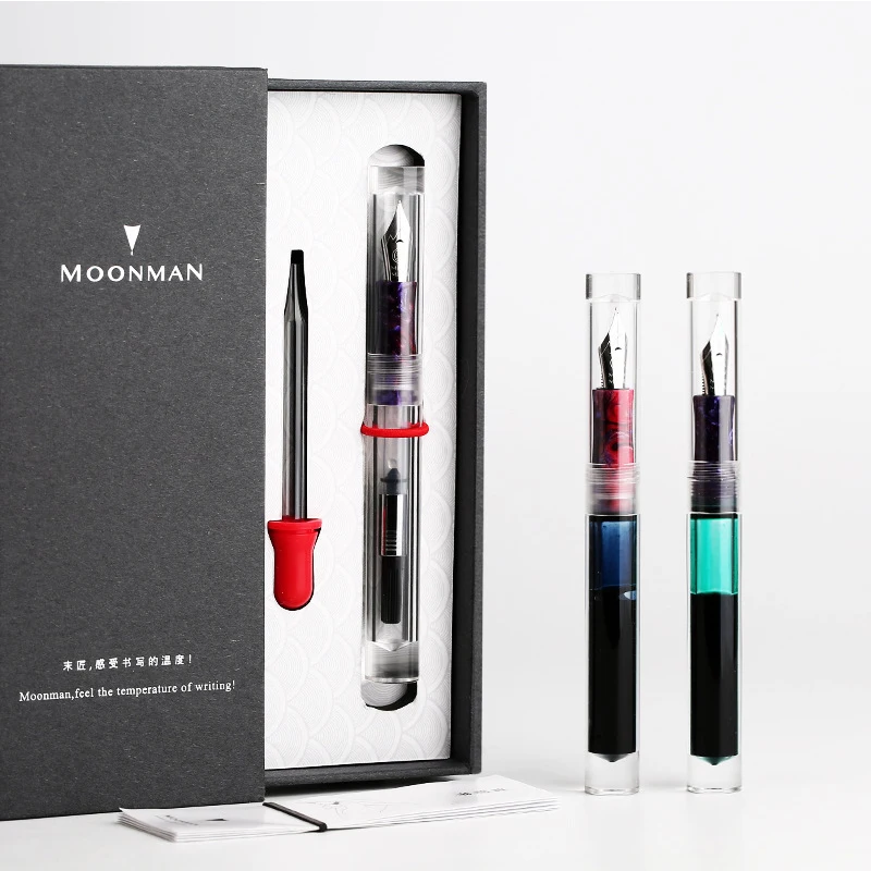 Moonman C1 Large Ink Capacity Eyedropper Transparent Clear Fountain Eye Dropper Filling Pen F Nib Ink Pen Converter Ink Pen Gift
Moonman C1 Large Ink Capacity Eyedropper Transparent Clear Fountain Eye Dropper Filling Pen F Nib Ink Pen Converter Ink Pen Gift