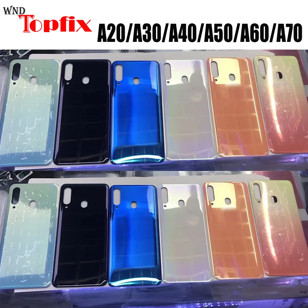 Новый чехол для аккумулятора Samsung A20 A30 A40 A50 A60 A70 Корпус задней двери A205 A305 A405 A505 A605