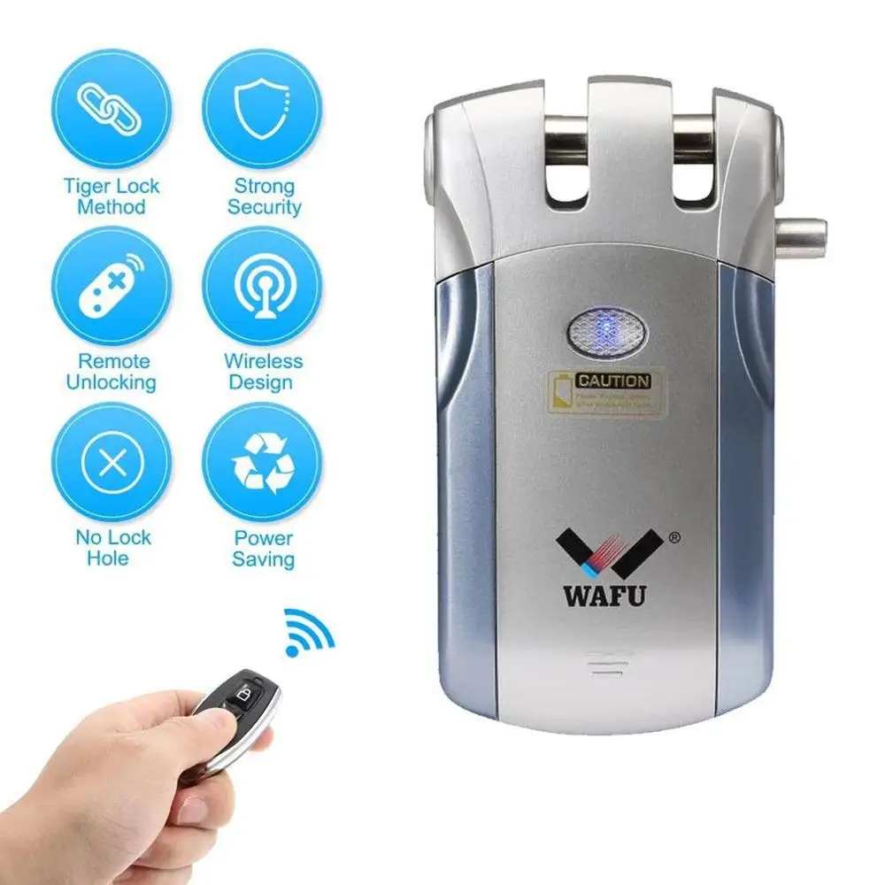 Safety No lock hole design Wireless Remote Control Electronic Lock Invisible Keyless entry Door Lock with 4 Remote APP Control
Safety No lock hole design Wireless Remote Control Electronic Lock Invisible Keyless entry Door Lock with 4 Remote APP Control