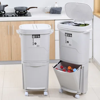 Eisen Card Kitchen Wet Compartmental Garbage Can Plastic Tape Roller Lid Trash Rack Double Layer Bevel-End Steel Bottle Organizi
Eisen Card Kitchen Wet Compartmental Garbage Can Plastic Tape Roller Lid Trash Rack Double Layer Bevel-End Steel Bottle Organizi