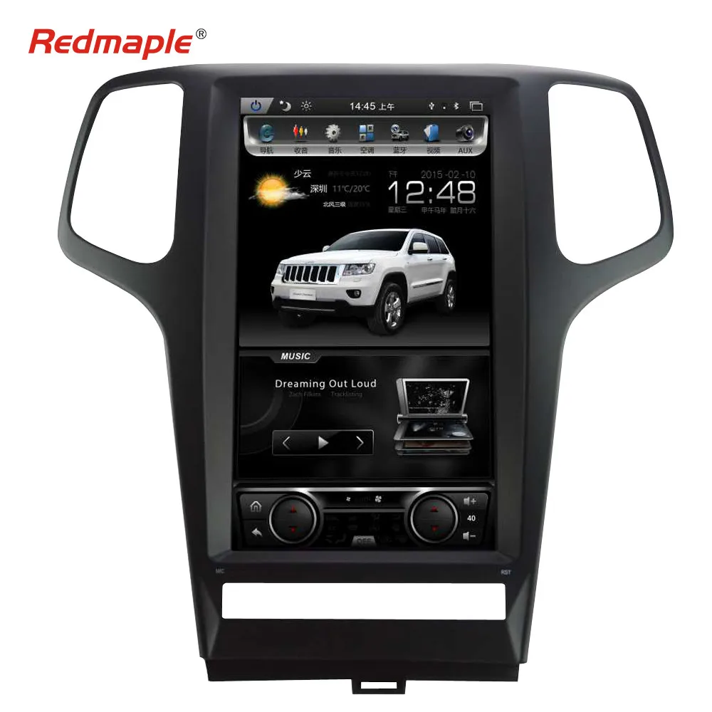 Автомагнитола для Jeep Grand Cherokee мультимедийный DVD плеер на Android 13 3 с вертикальным