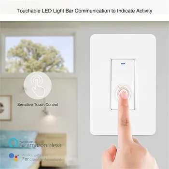 Smart Home Smart Wifi Wall One Button Light Switch For Alexa For Google Home App Control Home Automation For Умный Дом
Smart Home Smart Wifi Wall One Button Light Switch For Alexa For Google Home App Control Home Automation For Умный Дом