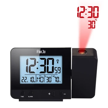 FJ3531 Digital Projection Alarm Clock Temperature and Time Sync with LCD Backlit Screen
FJ3531 Digital Projection Alarm Clock Temperature and Time Sync with LCD Backlit Screen