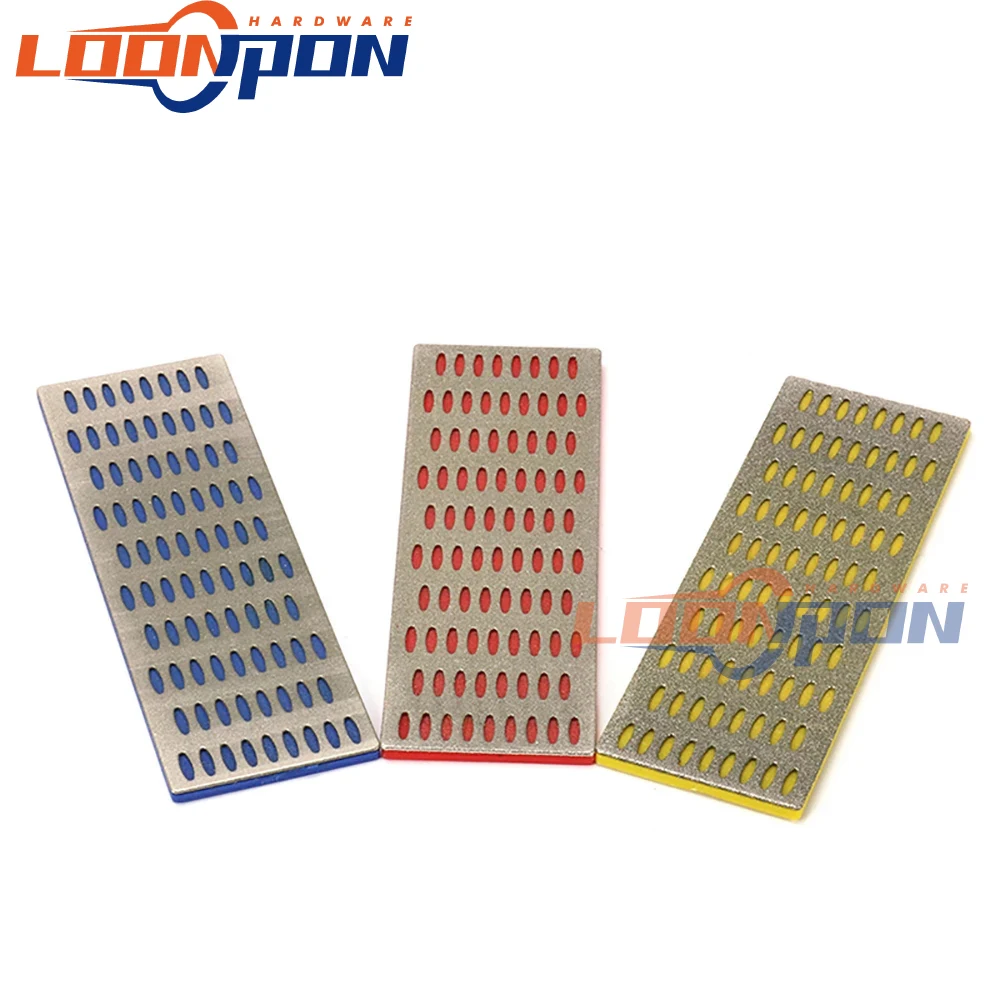 150X50 Diamond Knife Set Sharpening Hone 150/300/400 Grit Set Stone Whetstone Grind Kitchen Tool for Knife Scissor 3Pcs
150X50 Diamond Knife Set Sharpening Hone 150/300/400 Grit Set Stone Whetstone Grind Kitchen Tool for Knife Scissor 3Pcs