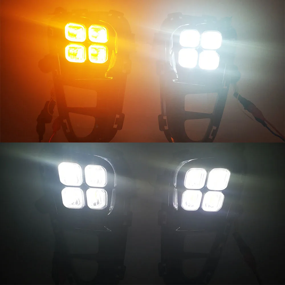 1 пара светодиодный туман светильник s DRL головной дневного передний бампер