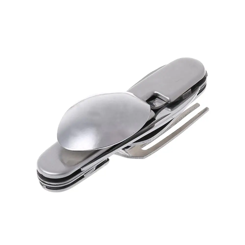 6 in 1 Outdoor Camping Tableware Folding Knife Fork Spoon Bottle Opener EDC Tool
6 in 1 Outdoor Camping Tableware Folding Knife Fork Spoon Bottle Opener EDC Tool