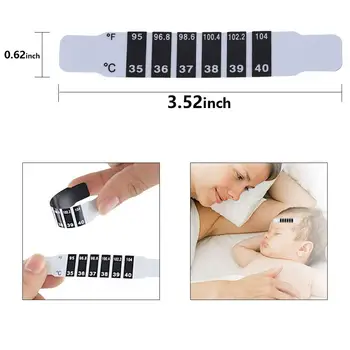 Forehead Thermometer Strips-Instant Read Forehead Thermometer Strips,Reusable Thermometer Strip for Checking Baby Kid Adult Temp
Forehead Thermometer Strips-Instant Read Forehead Thermometer Strips,Reusable Thermometer Strip for Checking Baby Kid Adult Temp