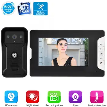 100-240V 7inch Wired Color Video Intercom Doorbell Night Rain-proof Door Bell Intercom Doorbell
100-240V 7inch Wired Color Video Intercom Doorbell Night Rain-proof Door Bell Intercom Doorbell