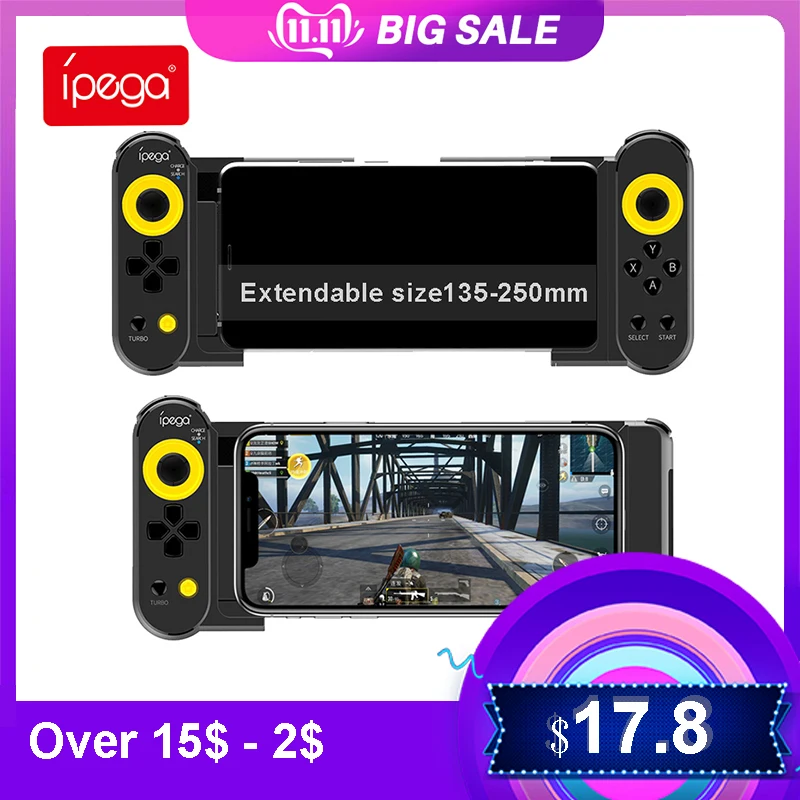IPega PG-9167 Gamepad for iOS Android Mobile Phone PC Tablet for PUBG Games bluttoth Wireless Joystick console Game Controller
IPega PG-9167 Gamepad for iOS Android Mobile Phone PC Tablet for PUBG Games bluttoth Wireless Joystick console Game Controller
