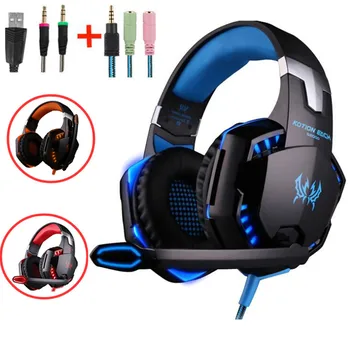 G2000 G9000 Gaming Headsets Big Headphones with Light Mic Stereo Earphones Deep Bass for PC Computer Gamer Laptop PS4 New X-BOX
G2000 G9000 Gaming Headsets Big Headphones with Light Mic Stereo Earphones Deep Bass for PC Computer Gamer Laptop PS4 New X-BOX