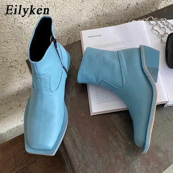 Eilyken 2020 Winter New Women Ankle Boots Fashion Female Square Toe Chunky Heels Zipper Short Booties Pu Leather Chelsea Boots
Eilyken 2020 Winter New Women Ankle Boots Fashion Female Square Toe Chunky Heels Zipper Short Booties Pu Leather Chelsea Boots