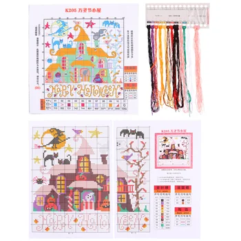 Halloween DIY Cross Stitch Kits Cross-Stitching Starter Sewing Crafts Set 
Halloween DIY Cross Stitch Kits Cross-Stitching Starter Sewing Crafts Set