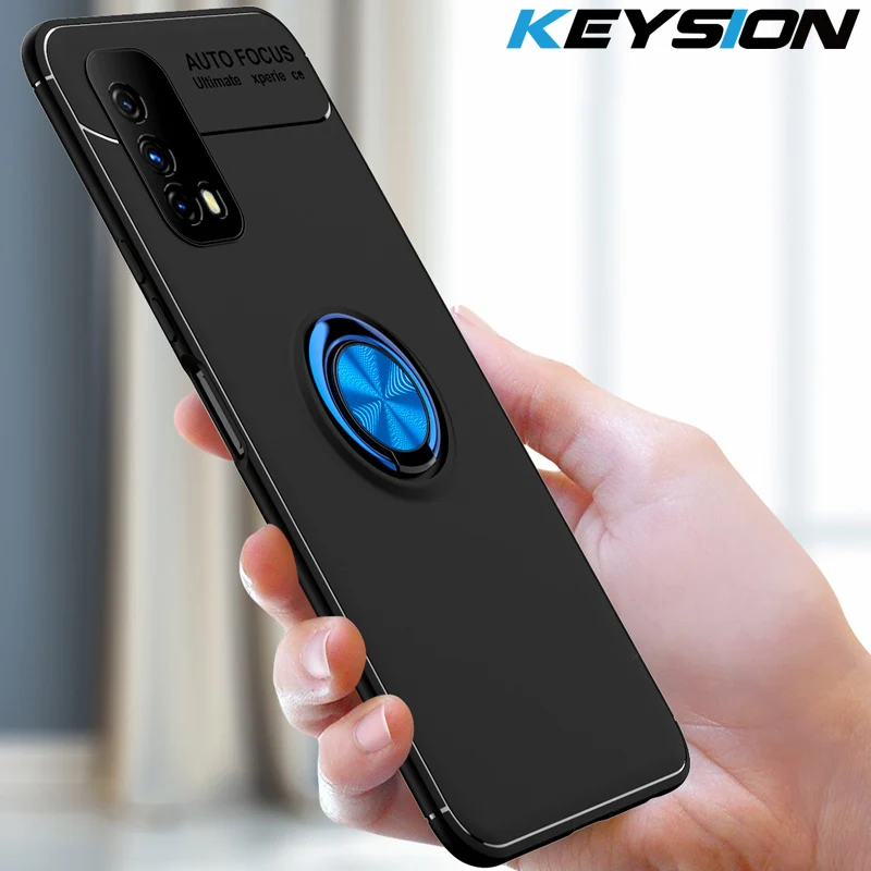 KEYSION ударопрочный чехол для VIVO IQOO Z1X 5G Z1 U1 мягкий силиконовый магнитный