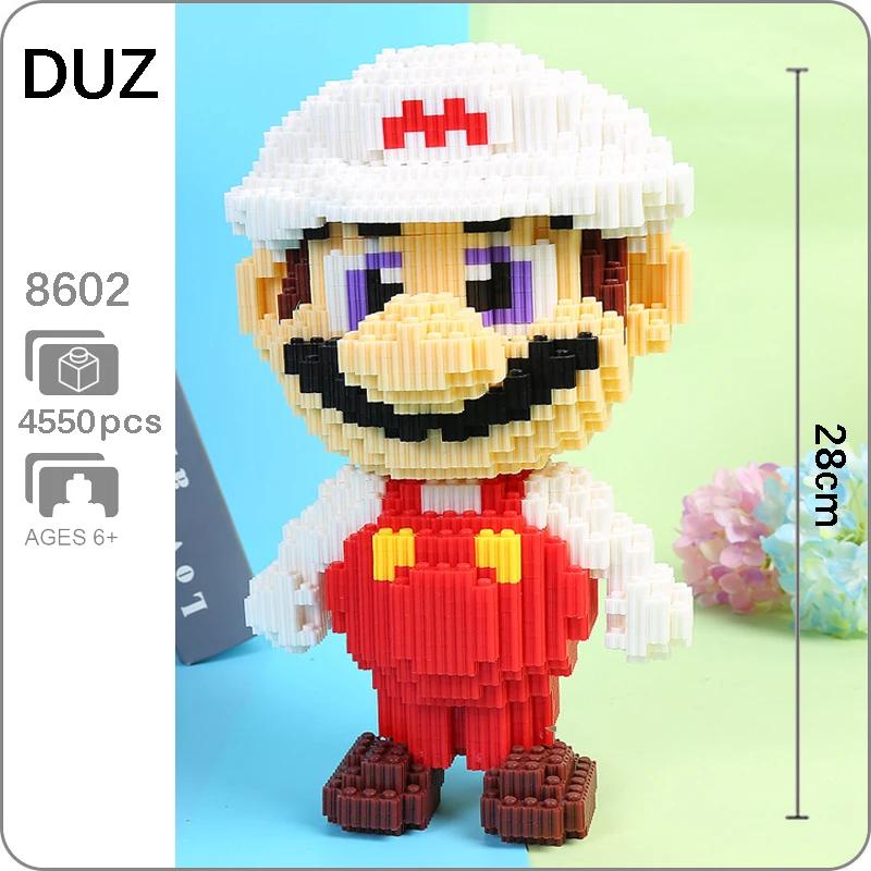 DUZ Super Hero Game Mario Fire Mario Figure Building Blocks 3D Model DIY Mini Diamond Small Blocks Bricks Toy for Children Boy
DUZ Super Hero Game Mario Fire Mario Figure Building Blocks 3D Model DIY Mini Diamond Small Blocks Bricks Toy for Children Boy