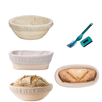 Oval/Round Natural Rattan Fermentation Wicker Basket Country Baguette French Bread Mass Proofing Baskets Dough Banneton Baskets
Oval/Round Natural Rattan Fermentation Wicker Basket Country Baguette French Bread Mass Proofing Baskets Dough Banneton Baskets