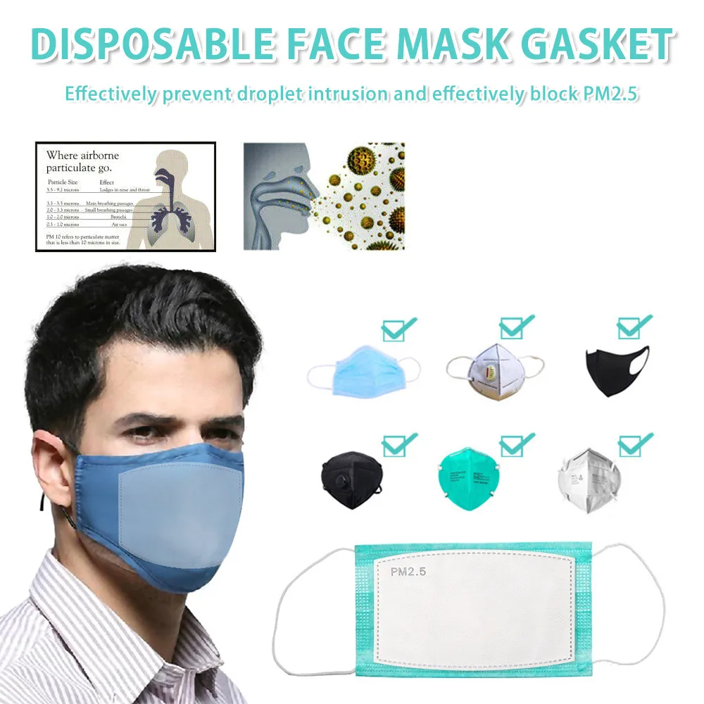 20/50/100 PCS PM2.5 Filter Mask Pad Anti Haze Mouth Face Mask Gasket Respiring Mat for all kinds of Masks 20/50/100 PCS PM2.5 Filter Mask Pad Anti Haze Mouth Face Mask Gasket Respiring Mat for all kinds of Masks